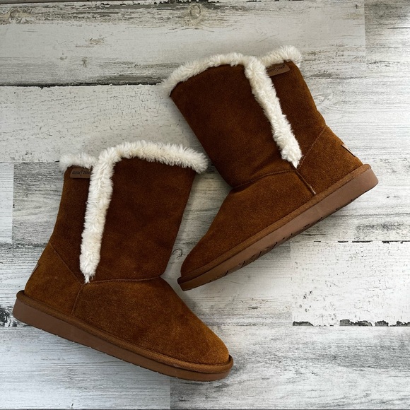 MINNETONKA Brown Suede Boots Size 6 - Picture 6 of 11